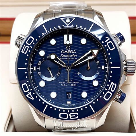 omega seamaster chronograph blue|best price Omega Seamaster uk.